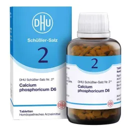 DHU Schüßler salt No. 2 Calcium phosphoricum D6 tablets, 900 pieces