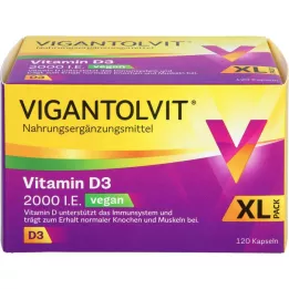 VIGANTOLVIT 2000 IU vitamin D3 vegan soft capsules, 120 pcs