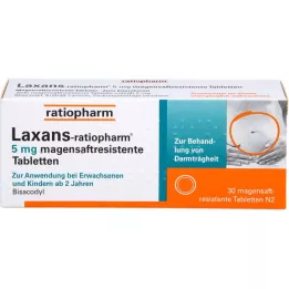 LAXANS-ratiopharm 5 mg gastric juice tablets, 30 pcs