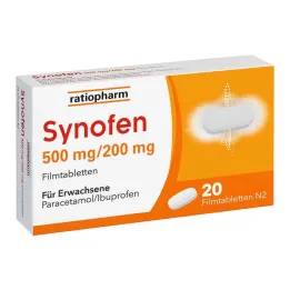 Synofen - with ibuprofen and paracetamol, 20 pieces