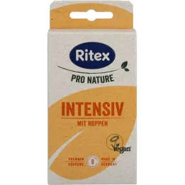 RITEX PRO NATURE INTENSIV vegan condoms, 8 pcs