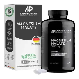 Magnesium Malate 3000 mg vegan tablets, 180 pcs