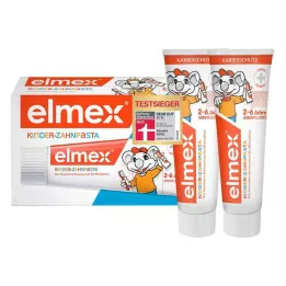 ELMEX Pasta do zębów dla dzieci 2-6 lat dwupak, 2X50 ml