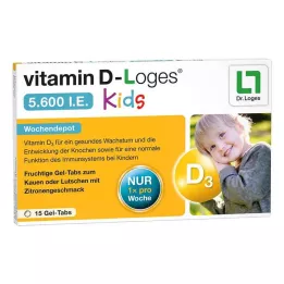 VITAMIN D-LOGES 5600 IU Tabletki do żucia dla dzieci, 15 szt