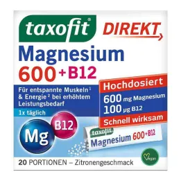 Taxofit Magnesium 600 + B12 Direct Granules, 20 pcs