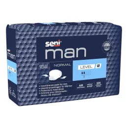Seni® Man incontinence pad normal level 2, 15 pieces