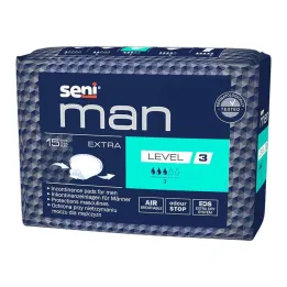 Seni® Man incontinence pad extra level 3, 15 pieces