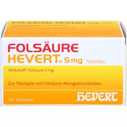 FOLSÄURE HEVERT 5 mg tablets, 100 pcs