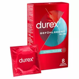 DUREX Real-feeling slim condoms, 8 pieces