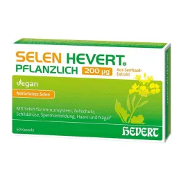 Selenium Hevert plant-based 200 µg capsules, 60 pieces