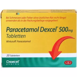PARACETAMOL Dexcel 500 mg tablets, 20 pcs
