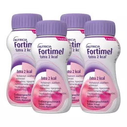 FORTIMEL Extra 2 kcal strawberry flavor, 4X200 ml