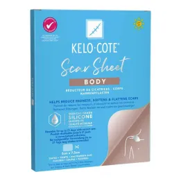 Kelo-Cote silicone scar plaster body, 1 piece