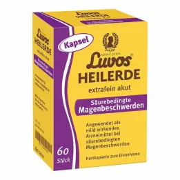 Luvos healing clay extra fine acute acid-related stomach problems capsules, 60 pieces