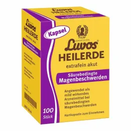 Luvos healing clay extra fine acute acid-related stomach problems capsules, 100 pieces