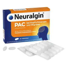 Neuralgin PAC for headaches and migraines tablets, 20 pcs