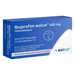 Ibuprofen axicur® 400 mg acute film-coated tablets, 10 pcs