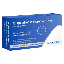 Ibuprofen axicur® 400 mg acute film-coated tablets, 20 pcs