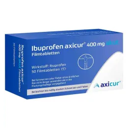 Ibuprofen axicur® 400 mg acute film-coated tablets, 50 pcs