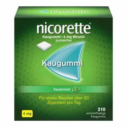 nicorette® chewing gum freshmint, 4 mg nicotine, 210 pieces