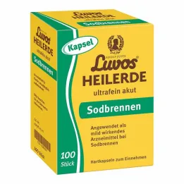 Luvos Healing Clay Ultra Fine Acute Heartburn Capsules, 100 pcs