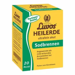 Luvos healing clay ultra-fine acute heartburn powder bag, 20x6.5 g