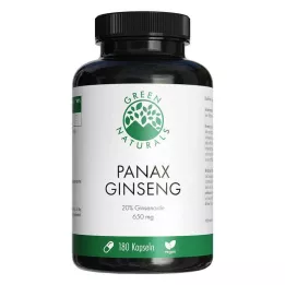 GREEN NATURALS Panax Ginseng high-dose vegan capsules, 180 pcs