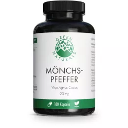 GREEN NATURALS Pepe del monaco 20 mg capsule ad alto dosaggio, 180 pz