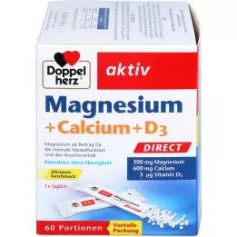 DOPPELHERZ Magnesium+Calcium+D3 DIRECT Pellets, 60 pcs