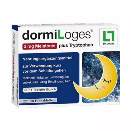 DORMILOGES 3 mg melatonin plus tryptophan film tab., 60 pcs