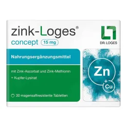 Zinc-Loges concept 15 mg gastro-resistant tablets, 30 pcs