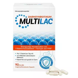 MULTILAC Intestinal synbiotic gastric juice capsules, 3X30 pcs