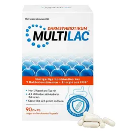 Multilac Synbiotic gastro-resistant capsules, 3x30 pcs