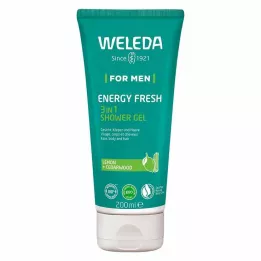 WELEDA Gel douche 3 en 1 Energy Fresh pour hommes, 200 ml
