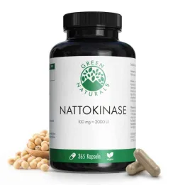 Green Naturals Nattokinase 100 mg capsules vegan (365 pieces)
