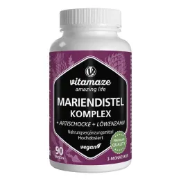 Milk thistle complex artichoke + dandelion veg.Kps, 90 pcs