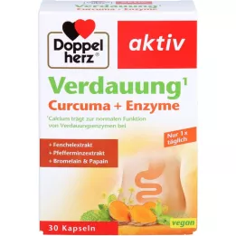 DOPPELHERZ Digestion Curcuma+Enzyme Capsules, 30 pcs