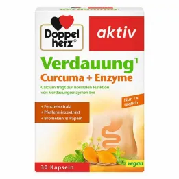 Doppelherz Digestion Curcuma + Enzyme Capsules, 30 pcs