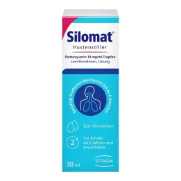 Silomat cough suppressant pentoxyverine 19 mg/ml drops, 30 ml