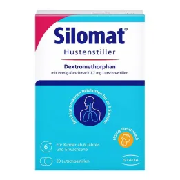 Silomat cough suppressant dextromethorphan with honey flavor, 20 pcs