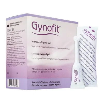 Gynofit vaginal gel with lactic acid, 12x5 ml