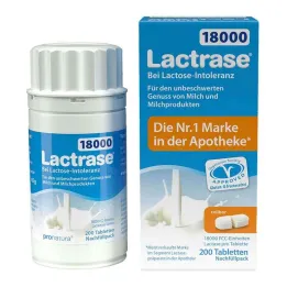 Lactrase 18,000 FCC tablets divisible refill pack, 200 pieces