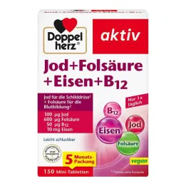 Doppelherz Iodine + folic acid + iron + B12 tablets, 150 pcs