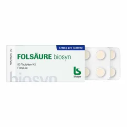 Folic acid Biosyn tablets, 50 pcs