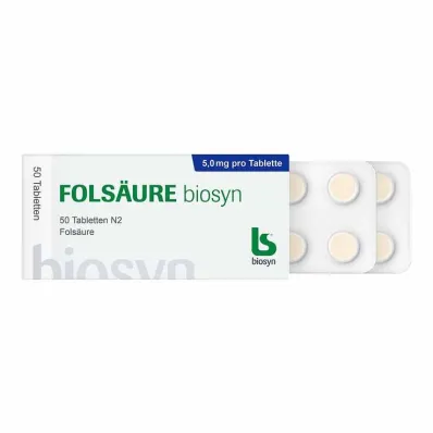 Folic acid Biosyn tablets, 50 pcs Folic acid Biosyn tablets, 50 pcs