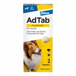 ADTAB 900 mg tabletki do żucia dla psów &gt;22-45 kg 3 szt. tabletki do żucia, 3 szt