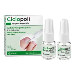 Ciclopoli against nail fungus, 2X6.6 ml