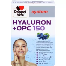 DOPPELHERZ Hyaluron+OPC system capsules, 30 pcs