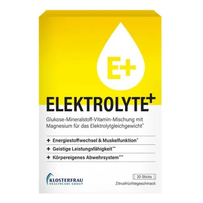 Electrolytes + granules for making an oral suspension sticks, 20 pcs