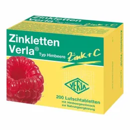 Zinkletten Verla raspberry lozenges, 200 pcs